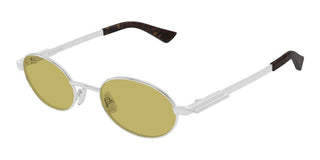 Bottega Veneta BV1470S unisex Silver Round Sunglasses