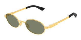Bottega Veneta BV1470S unisex Gold Round Sunglasses