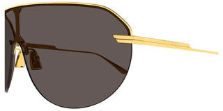 Bottega Veneta BV1478S unisex Gold Shield Sunglasses