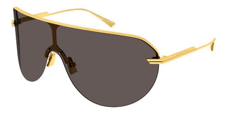 Bottega Veneta BV1478S unisex Gold Shield Sunglasses