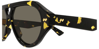 Bottega Veneta BV1485S unisex Havana Pilot Sunglasses