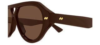 Bottega Veneta BV1485S unisex Brown Pilot Sunglasses