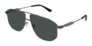Bottega Veneta BV1509S unisex Ruthenium Pilot Sunglasses