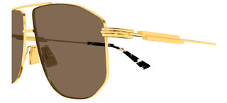 Bottega Veneta BV1509S unisex Gold Pilot Sunglasses