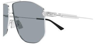 Bottega Veneta BV1509S unisex Silver Pilot Sunglasses