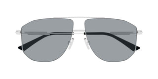Bottega Veneta BV1509S unisex Silver Pilot Sunglasses