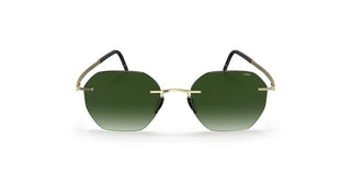 Silhouette Cabrillo Rimless 8748 Unisex Gold Geometric Sunglasses