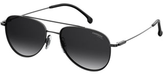 Carrera Carrera 187/s Unisex Ruthenium Pilot Sunglasses