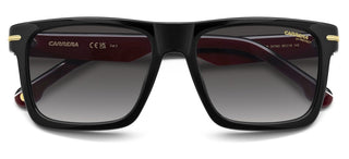Carrera Carrera 378/s Men Black Rectangle Sunglasses