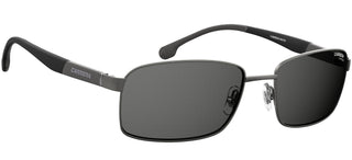 Carrera 8037/S men Ruthenium Geometric Sunglasses