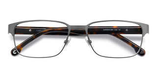 Carrera 8891 men Grey Geometric Eyeglasses