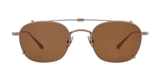 GARRETT LEIGHT CASCADE CLIP unisex Brown Squared Eyeglasses