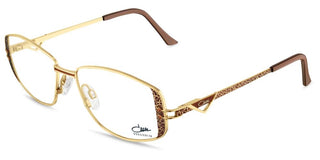 Cazal Cazal 1296 Unisex Gold Geometric Eyeglasses