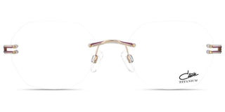 Cazal Cazal 4319 Unisex Rose Gold Geometric Eyeglasses