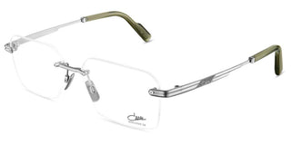 Cazal Cazal 7116 Unisex Silver Rectangle Eyeglasses