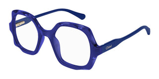 Chloé CC0026O KIDS unisex Blue Geometric Eyeglasses