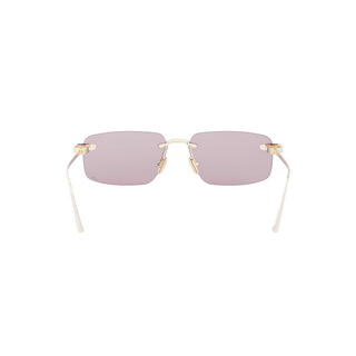 DIOR CDior CDior S4U women Gold Rectangle Sunglasses