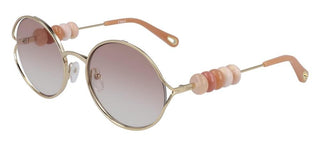Chloé CE167S women Gold Round Sunglasses