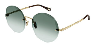 Chloé CH0254S women Gold Round Sunglasses