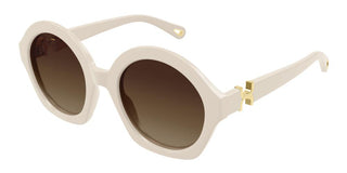 Chloé CH0302S women White Round Sunglasses