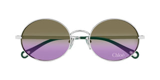 Chloé CH0326S women Silver Round Sunglasses