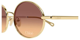 Chloé CH0326S women Gold Round Sunglasses