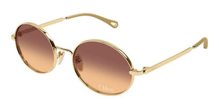 Chloé CH0326S women Gold Round Sunglasses