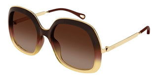 Chloé CH0327S women Gold Oversize Sunglasses