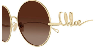 Chloé CH0329S women Gold Round Sunglasses