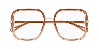 Chloé CH0338O women Brown Geometric Eyeglasses
