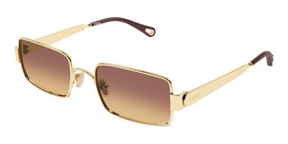 Chloé CH0354S women Gold Squared Sunglasses