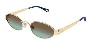 Chloé Ch0355s Women Gold Oval Sunglasses