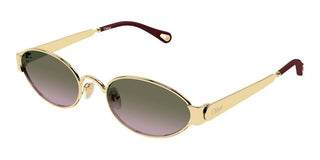 Chloé Ch0355s Women Gold Oval Sunglasses