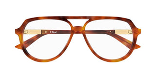 Chloé CH0366O women Havana Pilot Eyeglasses