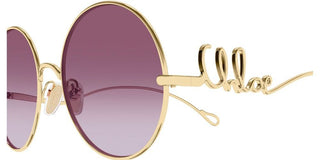 Chloé Ch0372s Women Gold Round Sunglasses