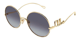 Chloé CH0372S women Gold Round Sunglasses