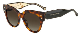 Carolina Herrera CH 0008/S women Havana Cat Eye Sunglasses