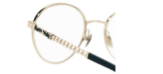 CHANEL CH 2211QH women Gold Round Eyeglasses