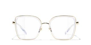 Chanel Ch 2222 Women Gold Butterfly Eyeglasses