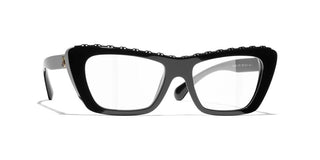 CHANEL CH 3480 women Black Butterfly Eyeglasses