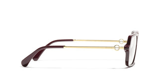 Chanel Ch 3487 Women Red Rectangle Eyeglasses