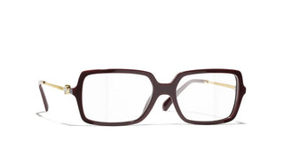 Chanel Ch 3487 Women Red Rectangle Eyeglasses