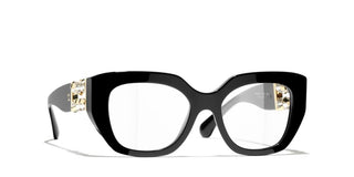 Chanel Ch 3488 Women Black Cat Eye Eyeglasses
