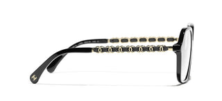 Chanel Ch 3489q Women Black Geometric Eyeglasses