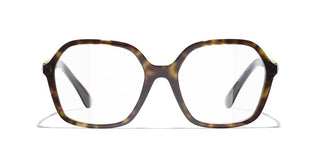 Chanel Ch 3489q Women Havana Geometric Eyeglasses