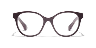 Chanel Ch 3493 Women Red Pantos Eyeglasses