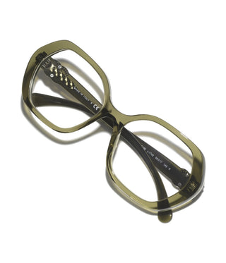 Chanel Ch 3496 Women Green Geometric Eyeglasses