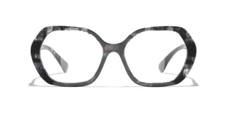 Chanel Ch 3496 Women Grey Geometric Eyeglasses
