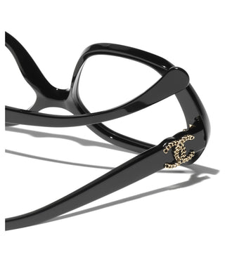 Chanel Ch 3496 Women Black Geometric Eyeglasses