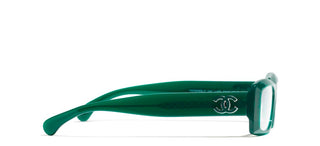 Chanel Ch 3497 Women Green Rectangle Eyeglasses